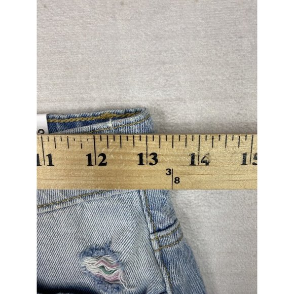 KanCan Shorts Womens Sz 0 23 Light Wash Denim Distressed High Rise worn once - Picture 6 of 12
